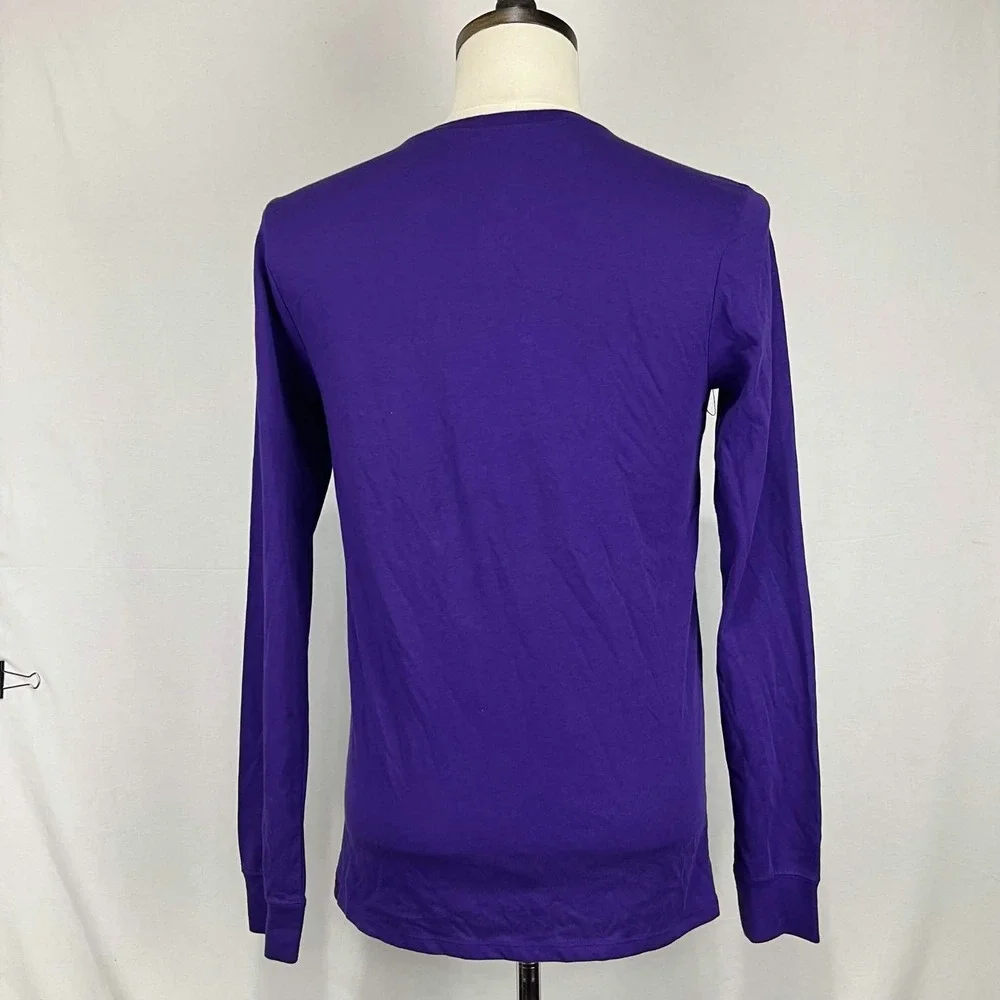 NEW Nike NBA Sacramento Kings Mens Purple Dri-Fit Long Sleeve Tee Shirt Size S